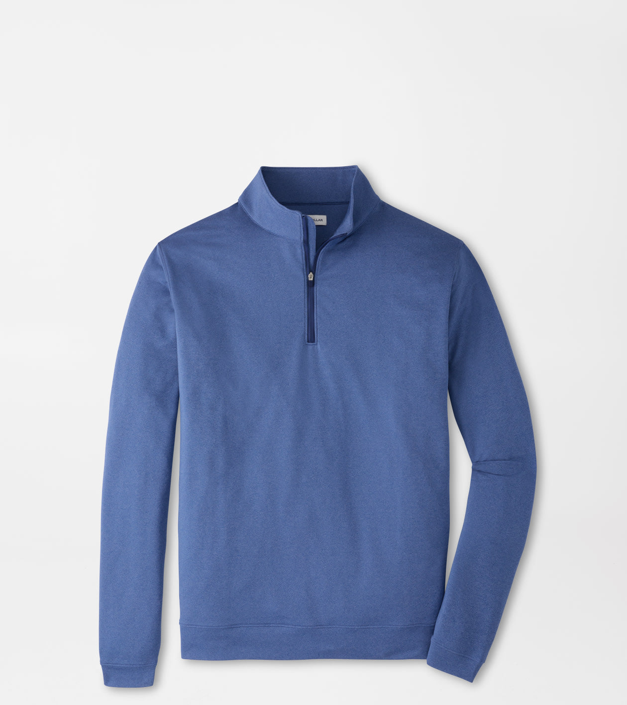 Perth Melange Performance Quarter-Zip by Peter Millar - Bali Blue