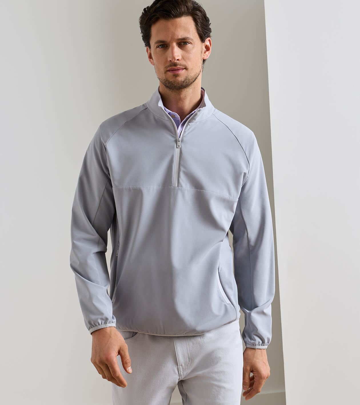 Gale Half-Zip by Peter Millar - Gale Gray