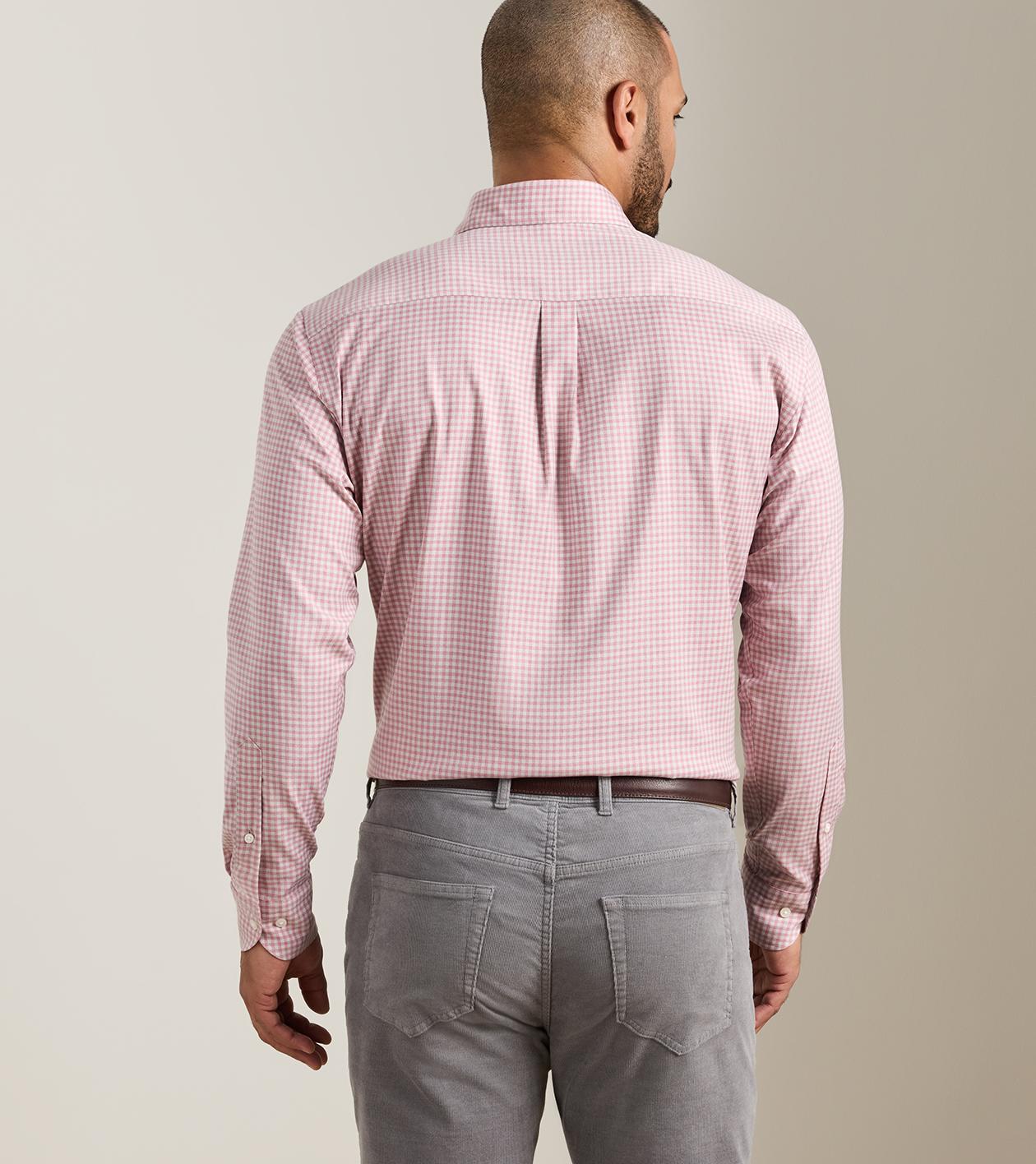 Liam Crown Soft Twill Sport Shirt by Peter Millar - Dusty Rose