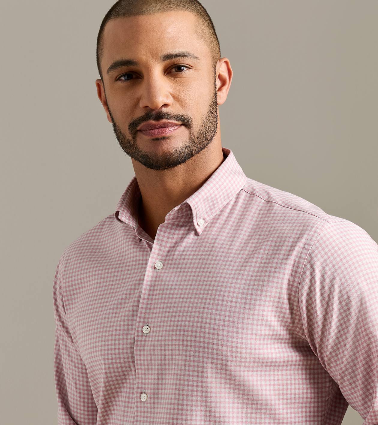 Liam Crown Soft Twill Sport Shirt by Peter Millar - Dusty Rose