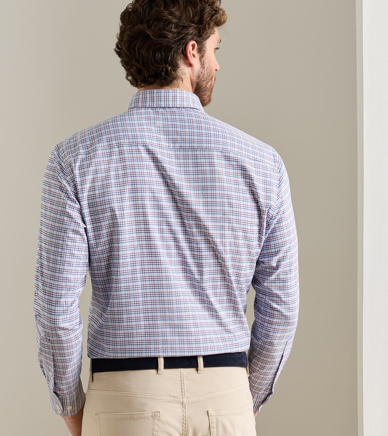 Wayne Performance Twill Sport Shirt by Peter Millar - Blue Freesia