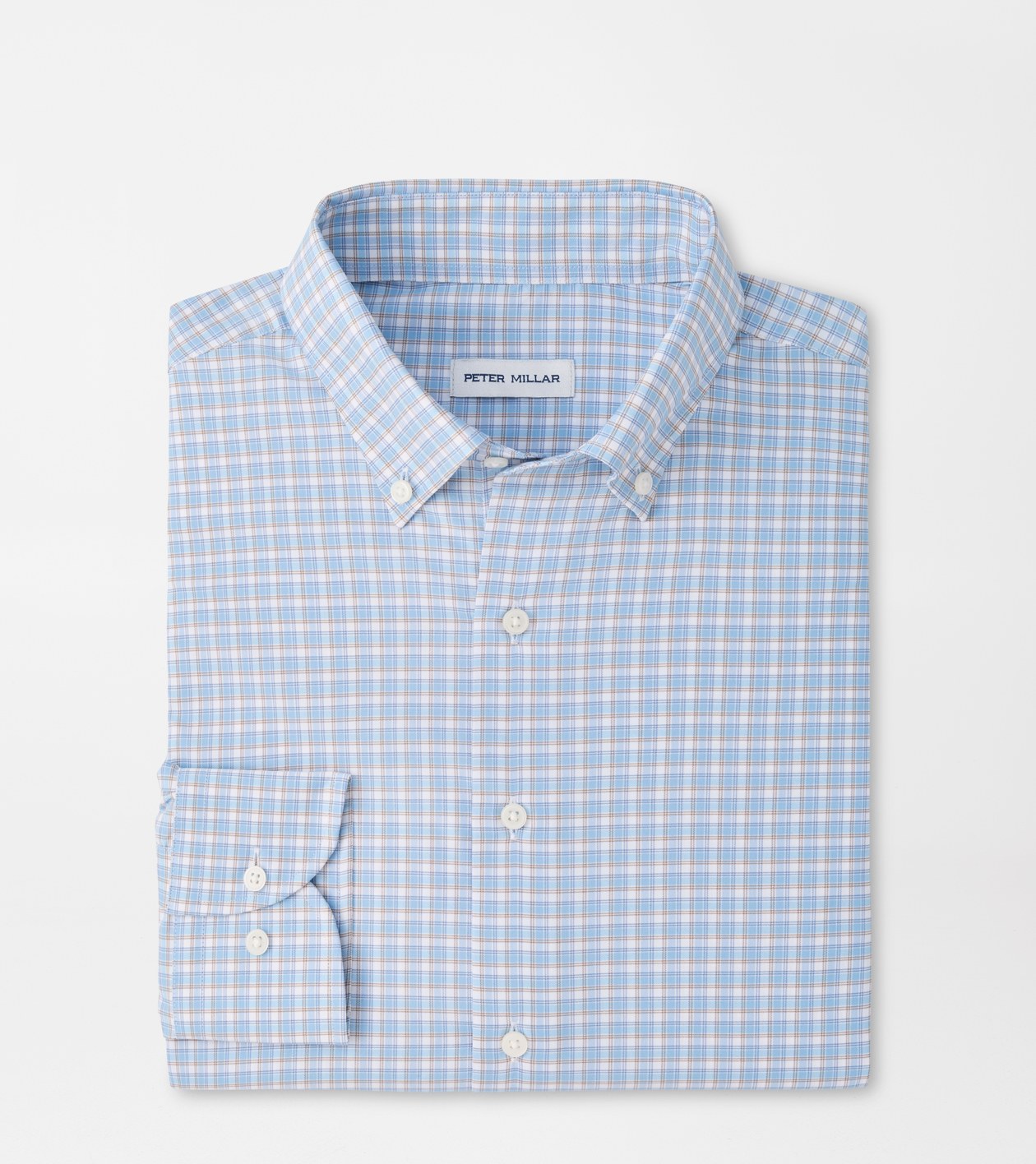 Charles Performance Twill Sport Shirt by Peter Millar - Cottage Blue