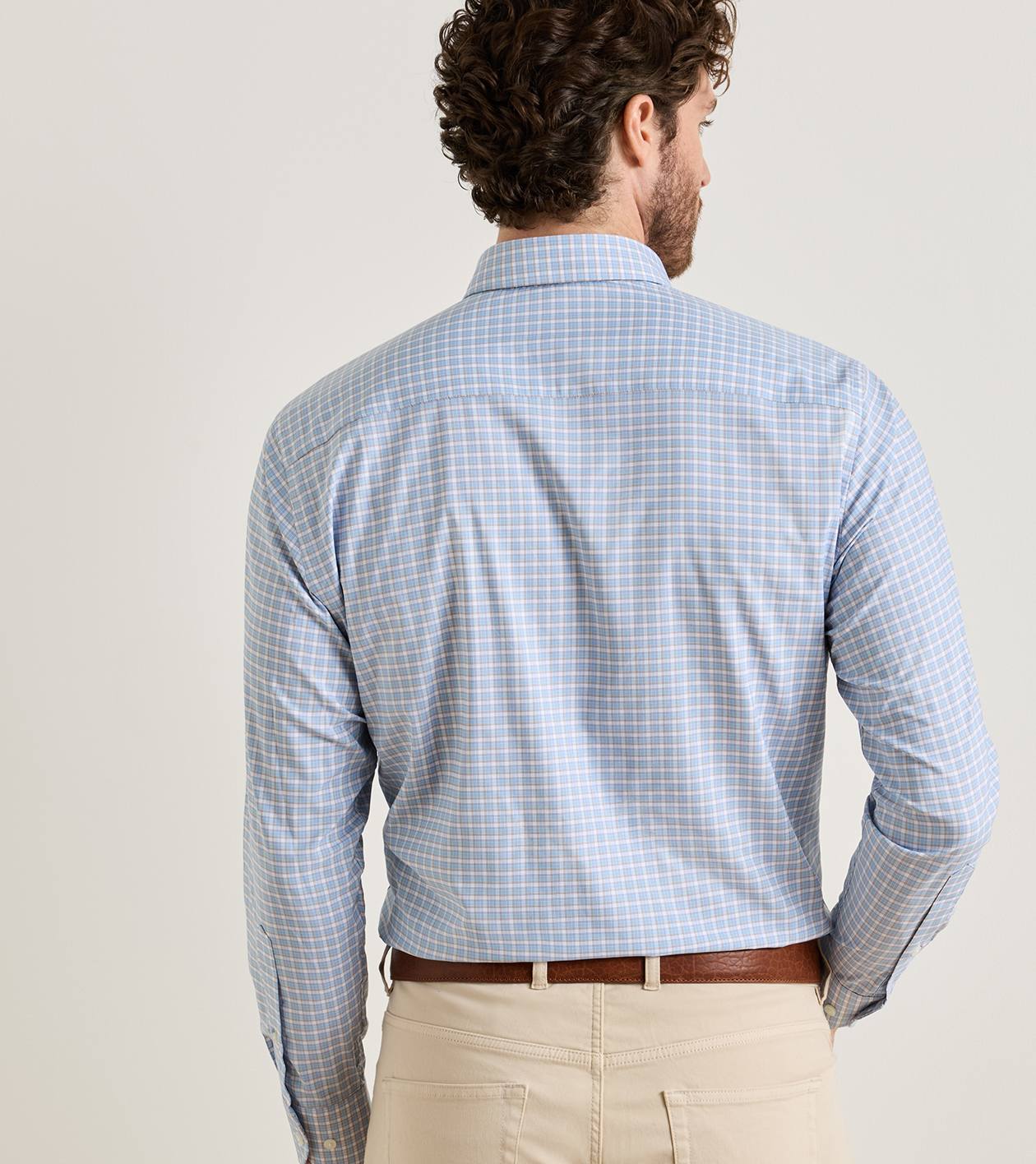 Charles Performance Twill Sport Shirt by Peter Millar - Cottage Blue