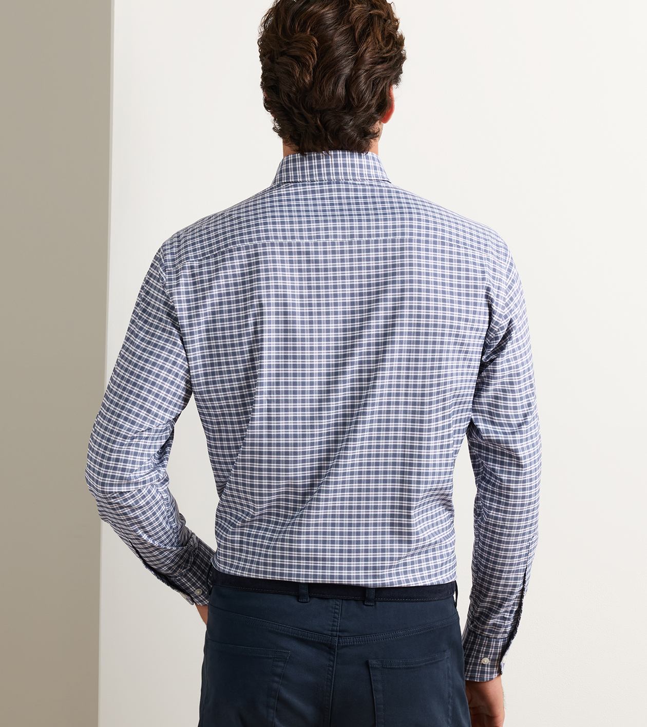 Clark Performance Twill Sport Shirt by Peter Millar - Navy