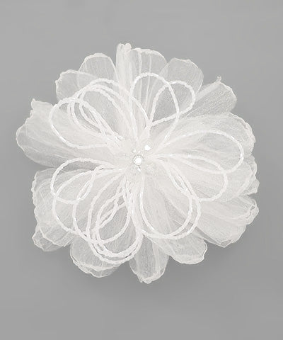 Petal Chiffon Brooch - Two Colors