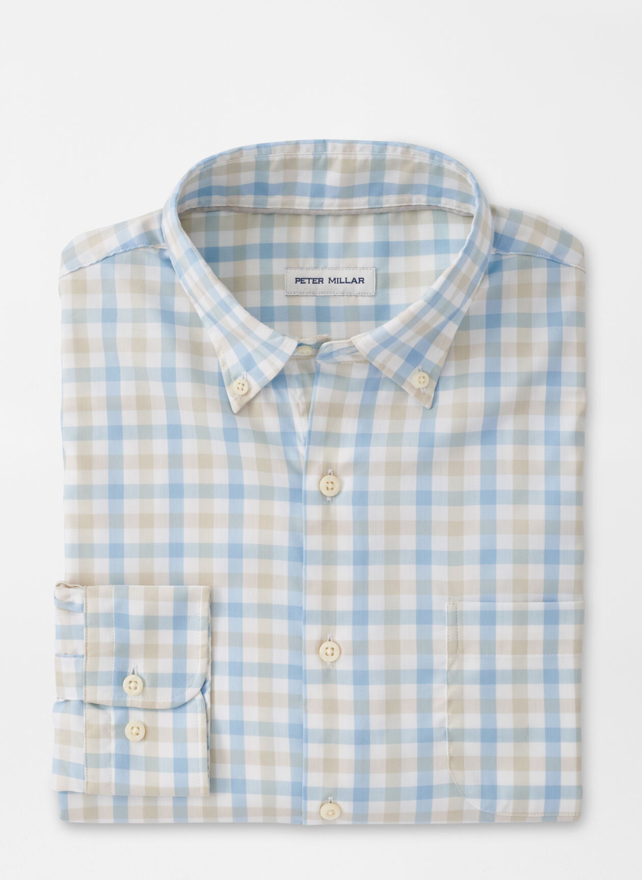 Mackinac Crown Cotton-Stretch Sport Shirt-  Cottage Blue