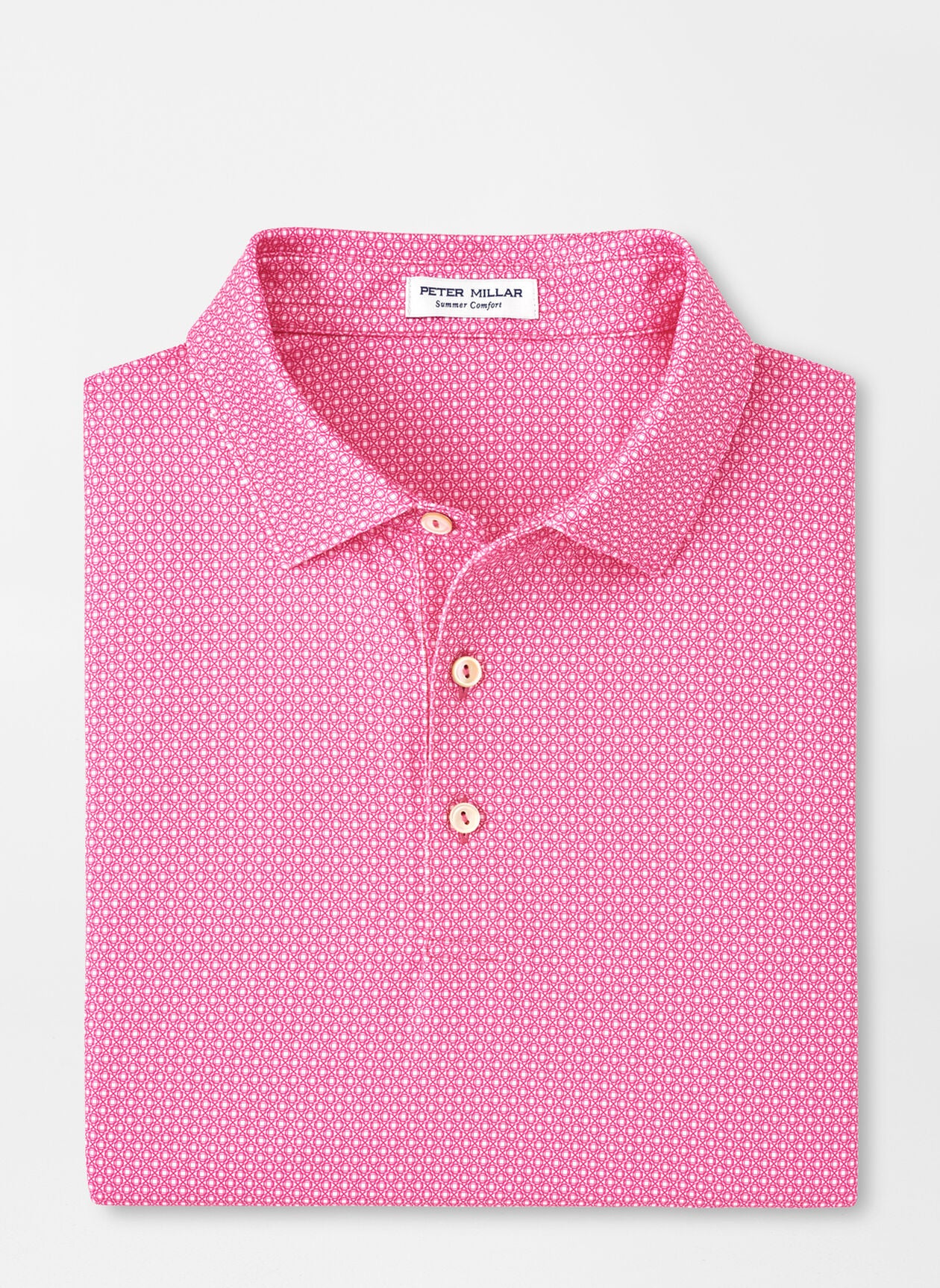 Tesseract Performance Jersey Polo - Pink Ruby