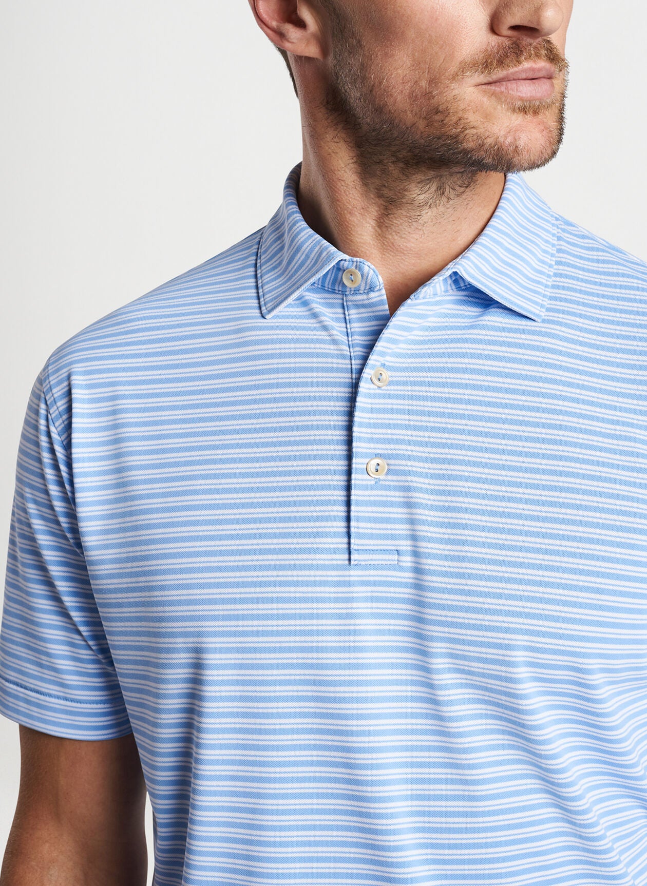 Dellroy Performance Mesh Polo - Cottage Blue