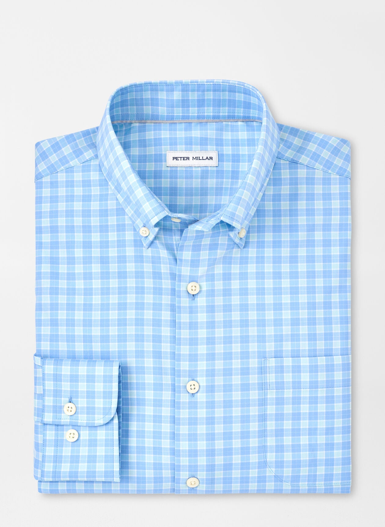 Bethel Crown Lite Cotton-Stretch Sport Shirt - Cottage Blue
