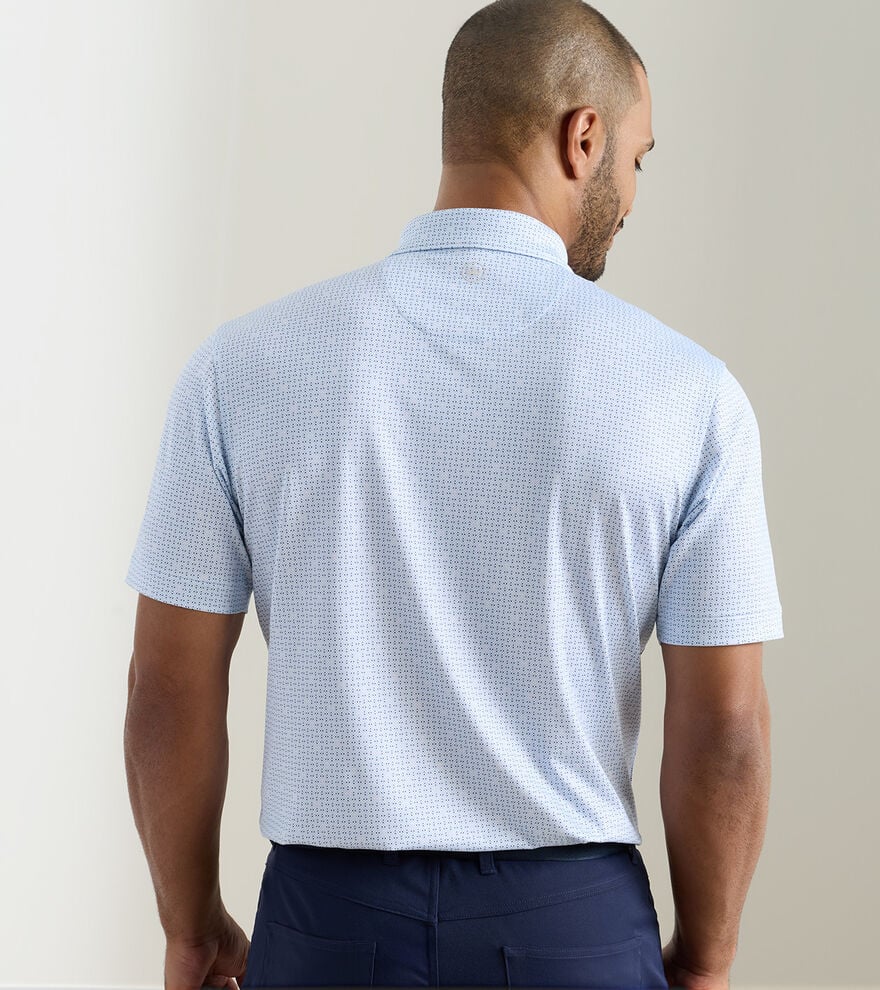 Ashgrove Performance Jersey Polo by Peter Millar - Stream Blue