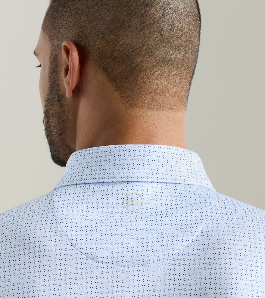 Ashgrove Performance Jersey Polo by Peter Millar - Stream Blue