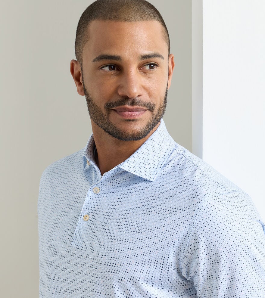 Ashgrove Performance Jersey Polo by Peter Millar - Stream Blue