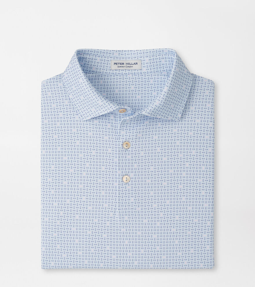 Ashgrove Performance Jersey Polo by Peter Millar - Stream Blue