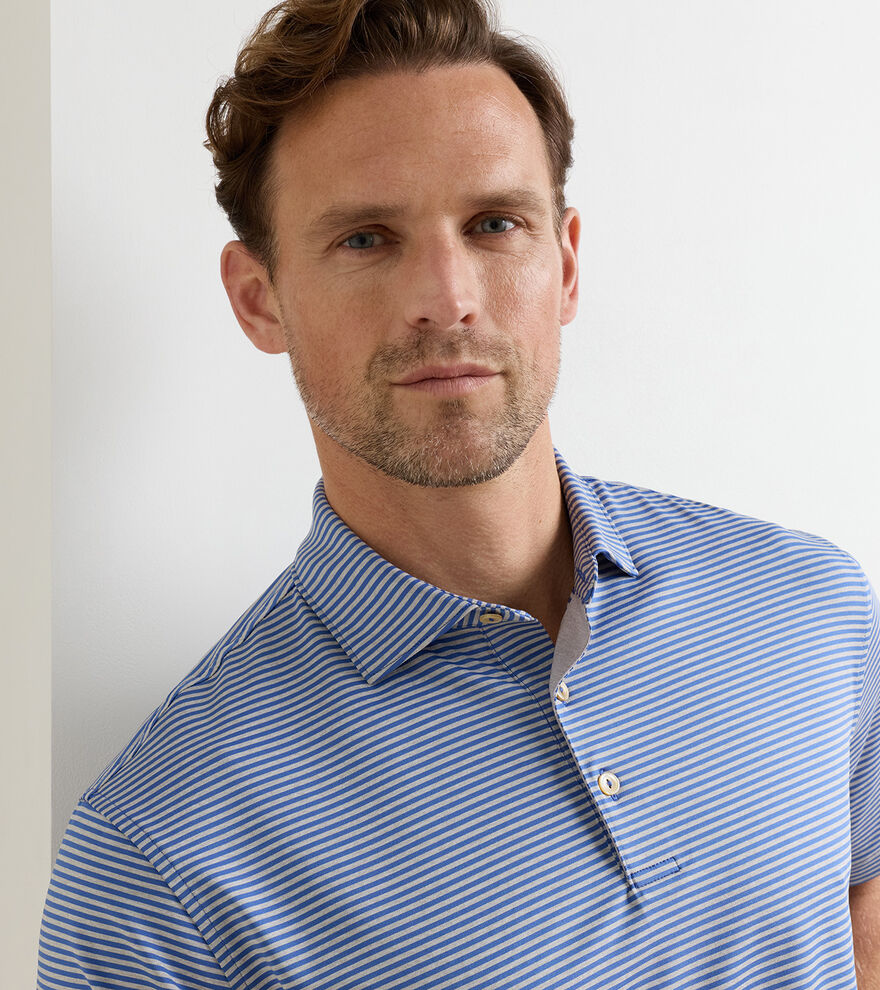 Hales Performance Jersey Polo by Peter Millar - Windsor Blue