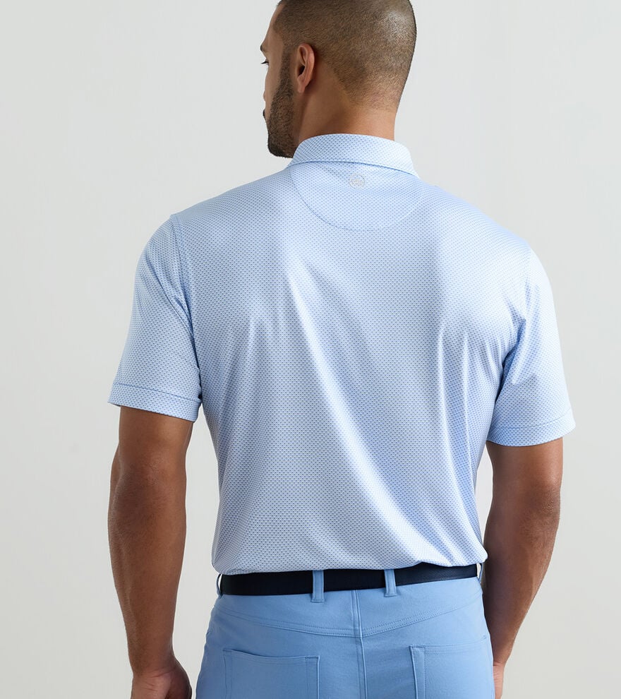 Medina Performance Jersey Polo by Peter Millar - Blue Bird