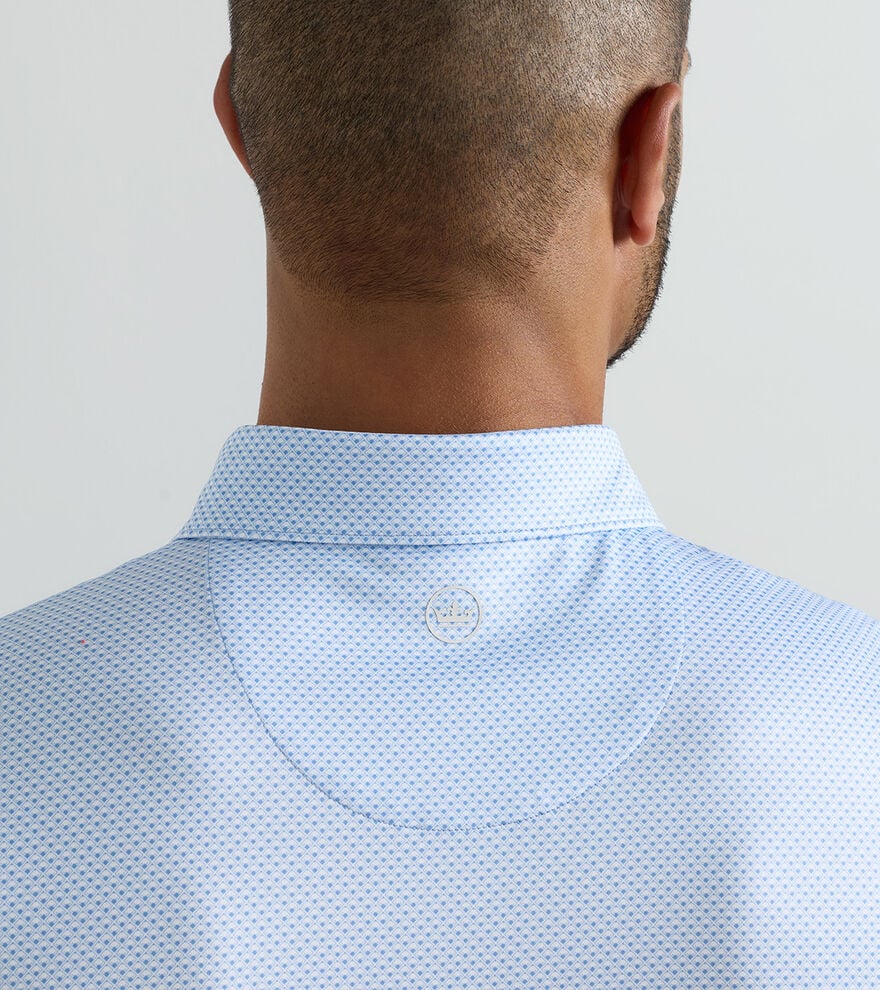 Medina Performance Jersey Polo by Peter Millar - Blue Bird