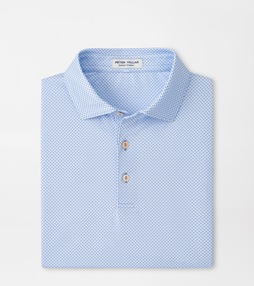 Medina Performance Jersey Polo by Peter Millar - Blue Bird