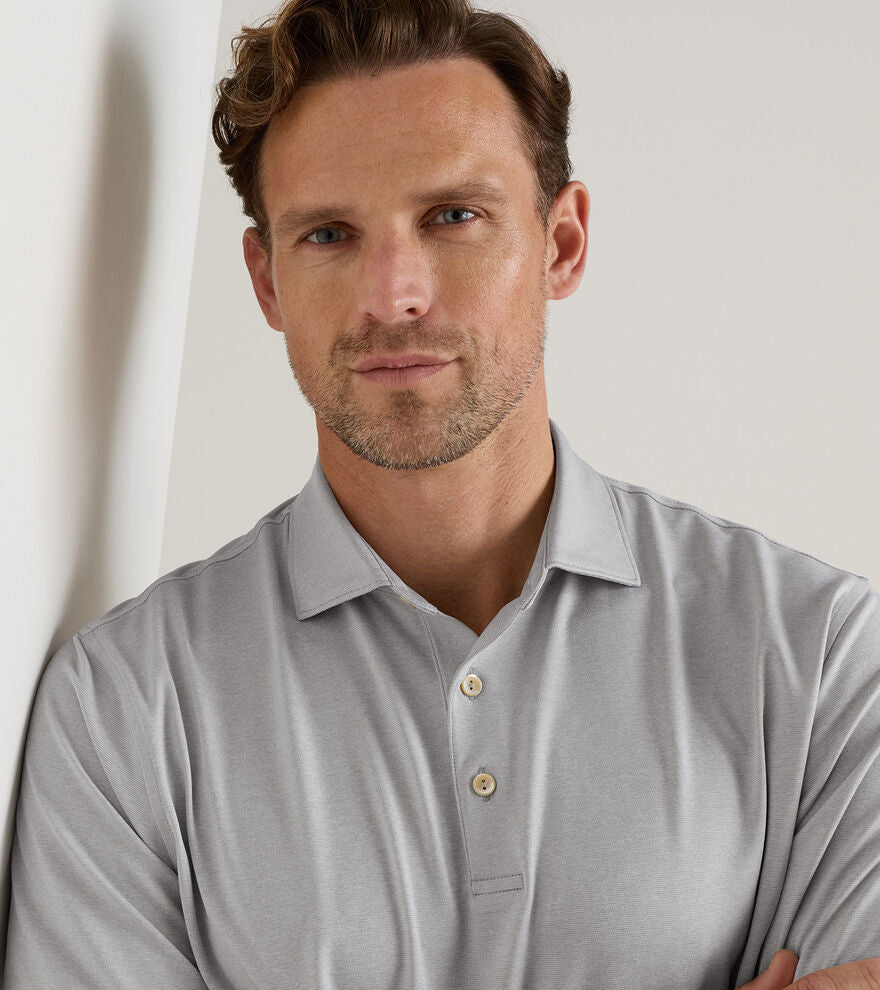 Holden Performance Jersey Polo by Peter Millar - Gale Grey