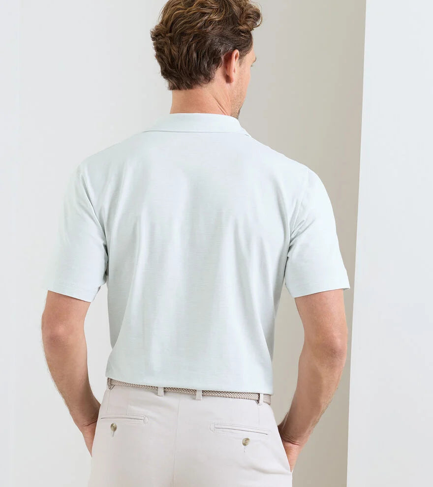 Ryles Crown Flex Cotton Polo by Peter Millar - White