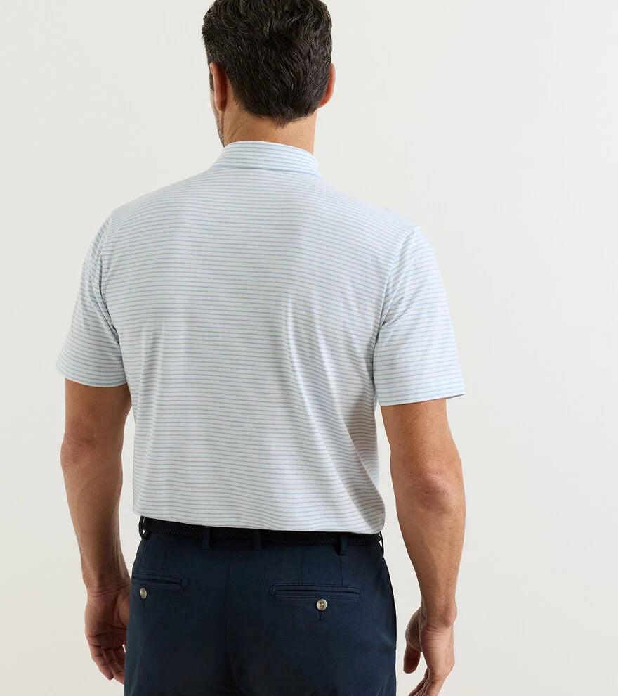 Gilman Crown Flex Cotton Polo by Peter Millar - White