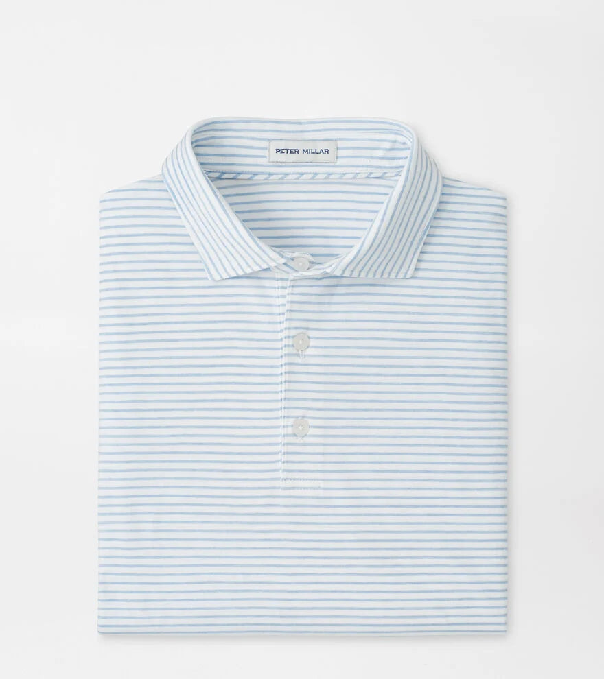 Gilman Crown Flex Cotton Polo by Peter Millar - White