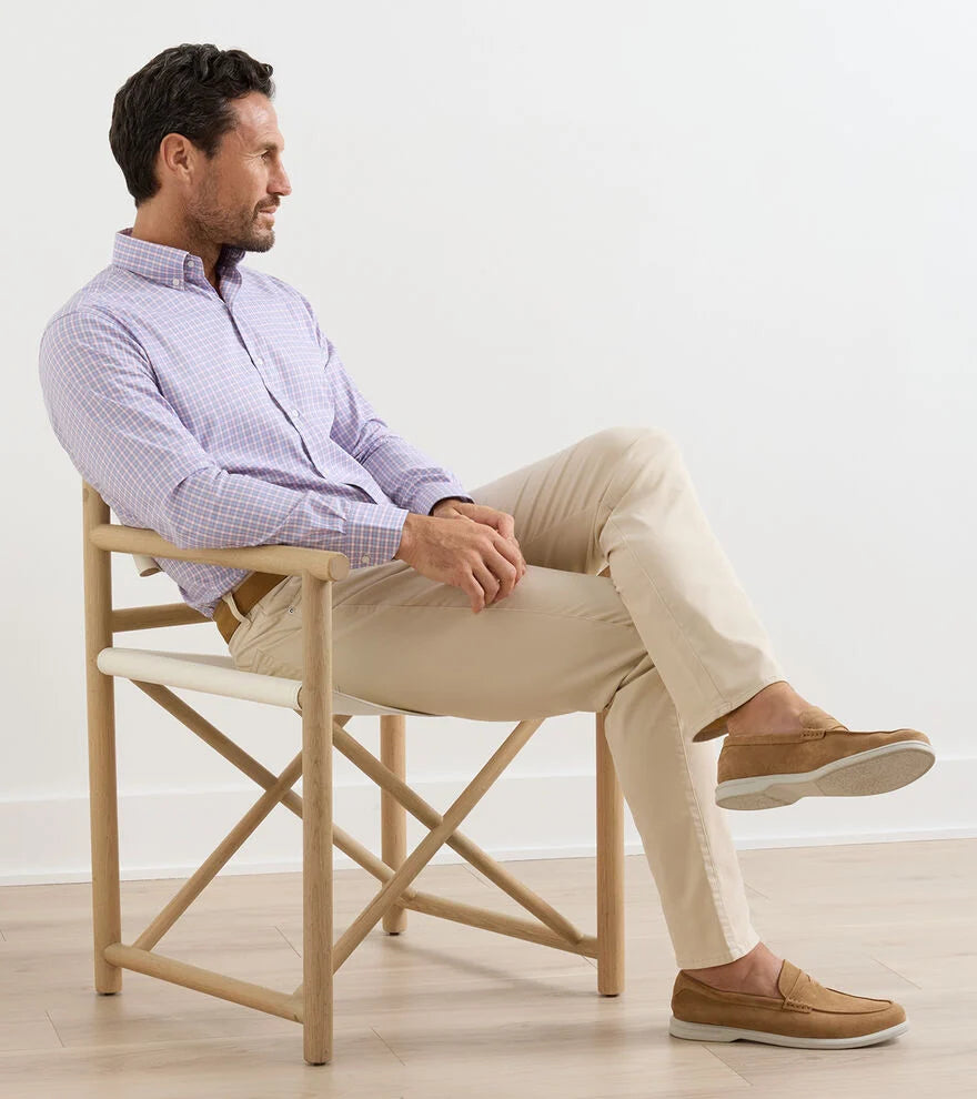 Felix Crown Lite Cotton-Stretch Sport Shirt by Peter Millar - Chili Red