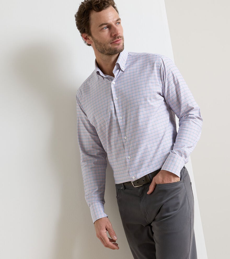 Casey Performance Twill Sport Shirt by Peter Millar - Navy