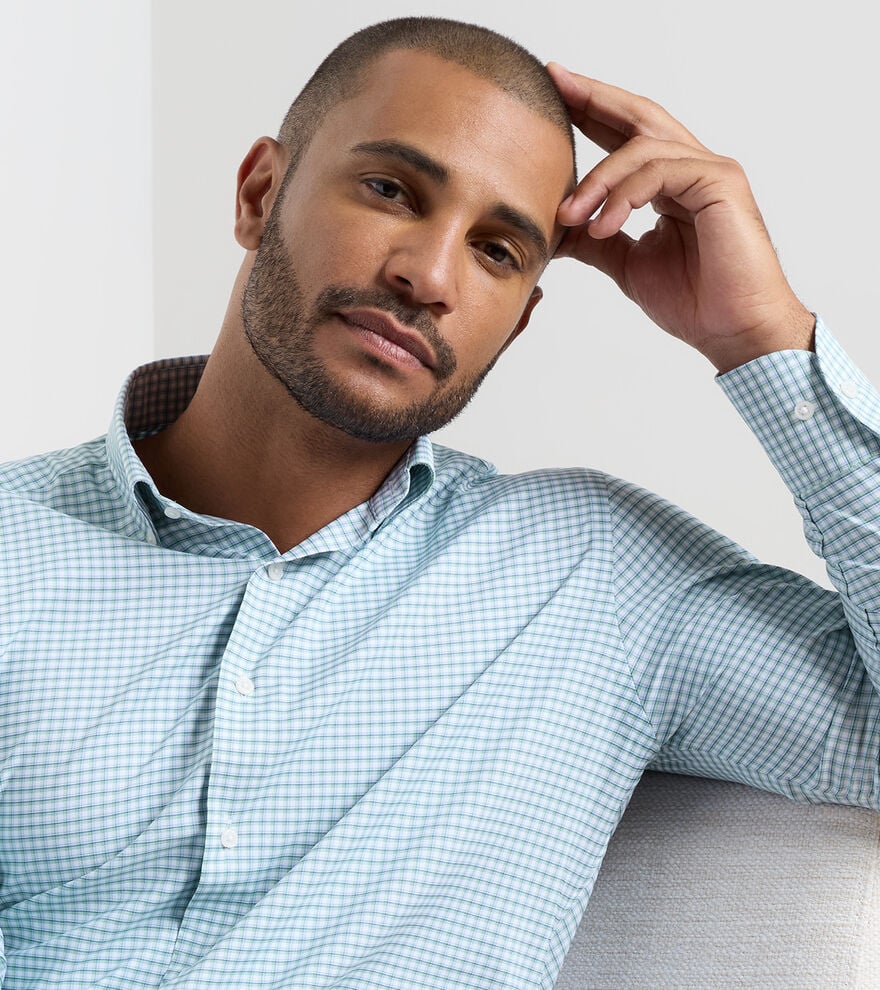 Gregory Performance Twill Sport Shirt by Peter Millar - Windsor Blue