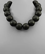 Wooden Ball Necklace- Multiple Colors