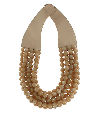 The Layered Necklace - Brown