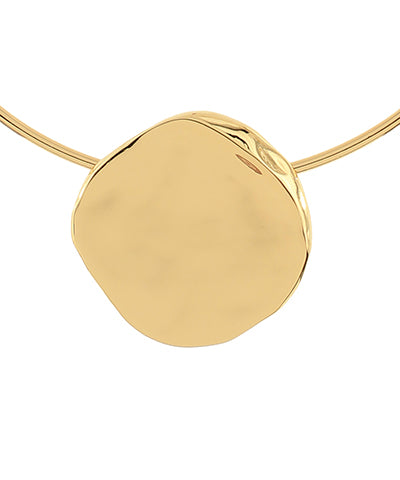 Textured Nugget Choker - Gold