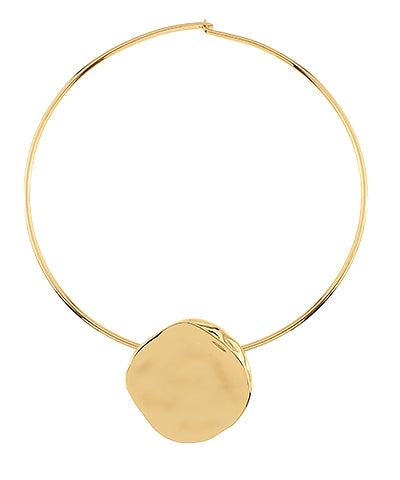 Textured Nugget Choker - Gold