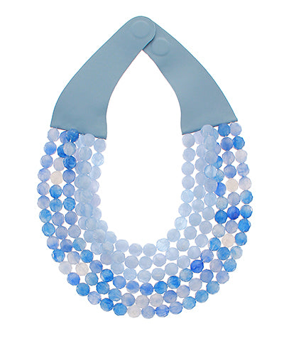The Layered Necklace - Blue