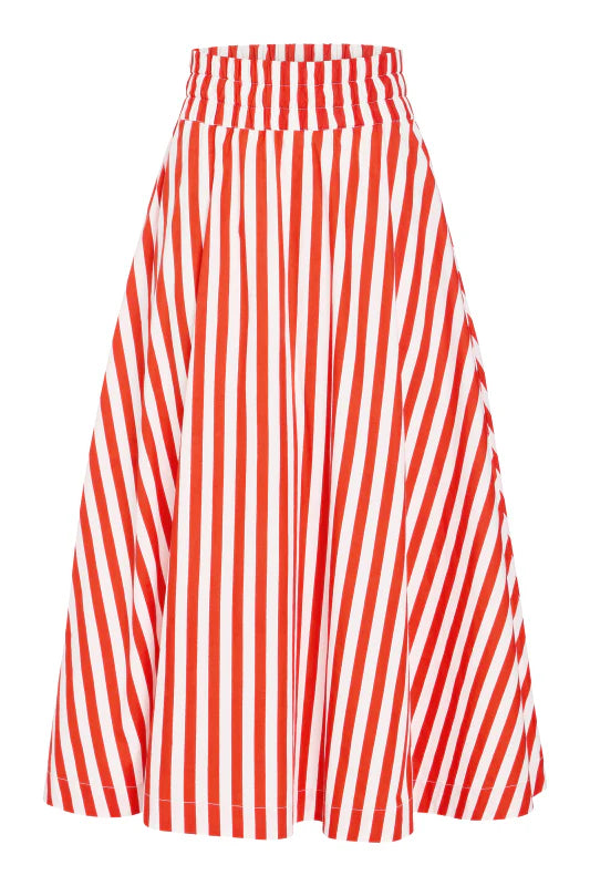 Pavilion Skirt - Red Stripes