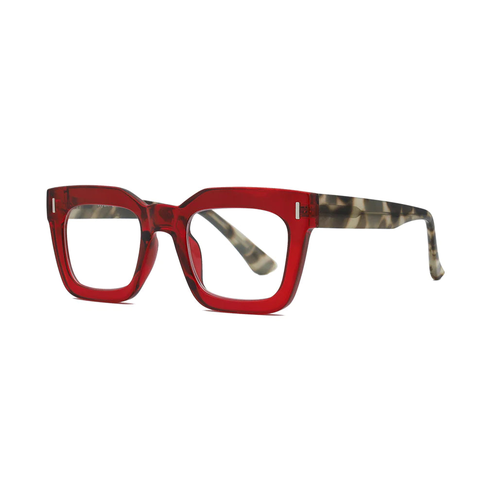 Ness Eyeglass- Red/Tortoise