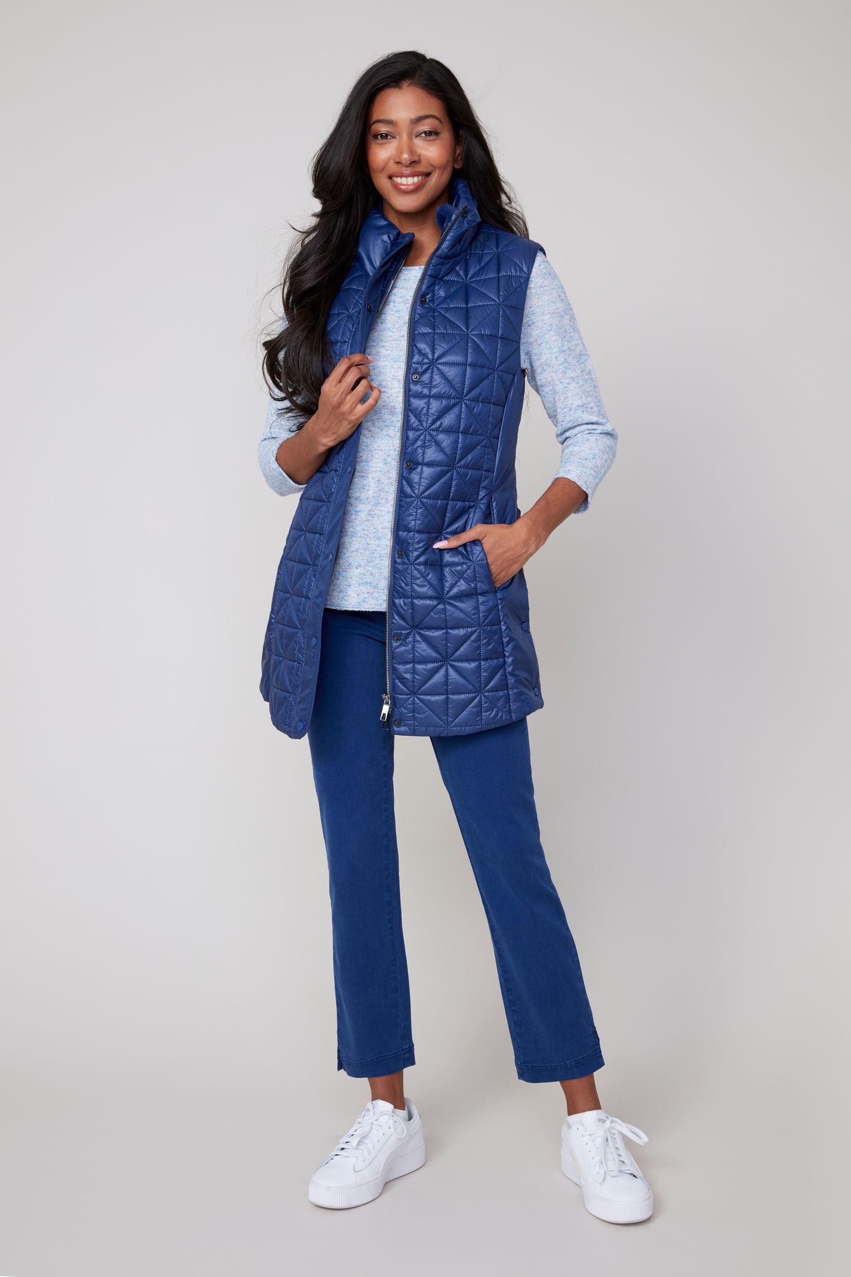 The Perfect Woven Puffer Vest - Two Colors