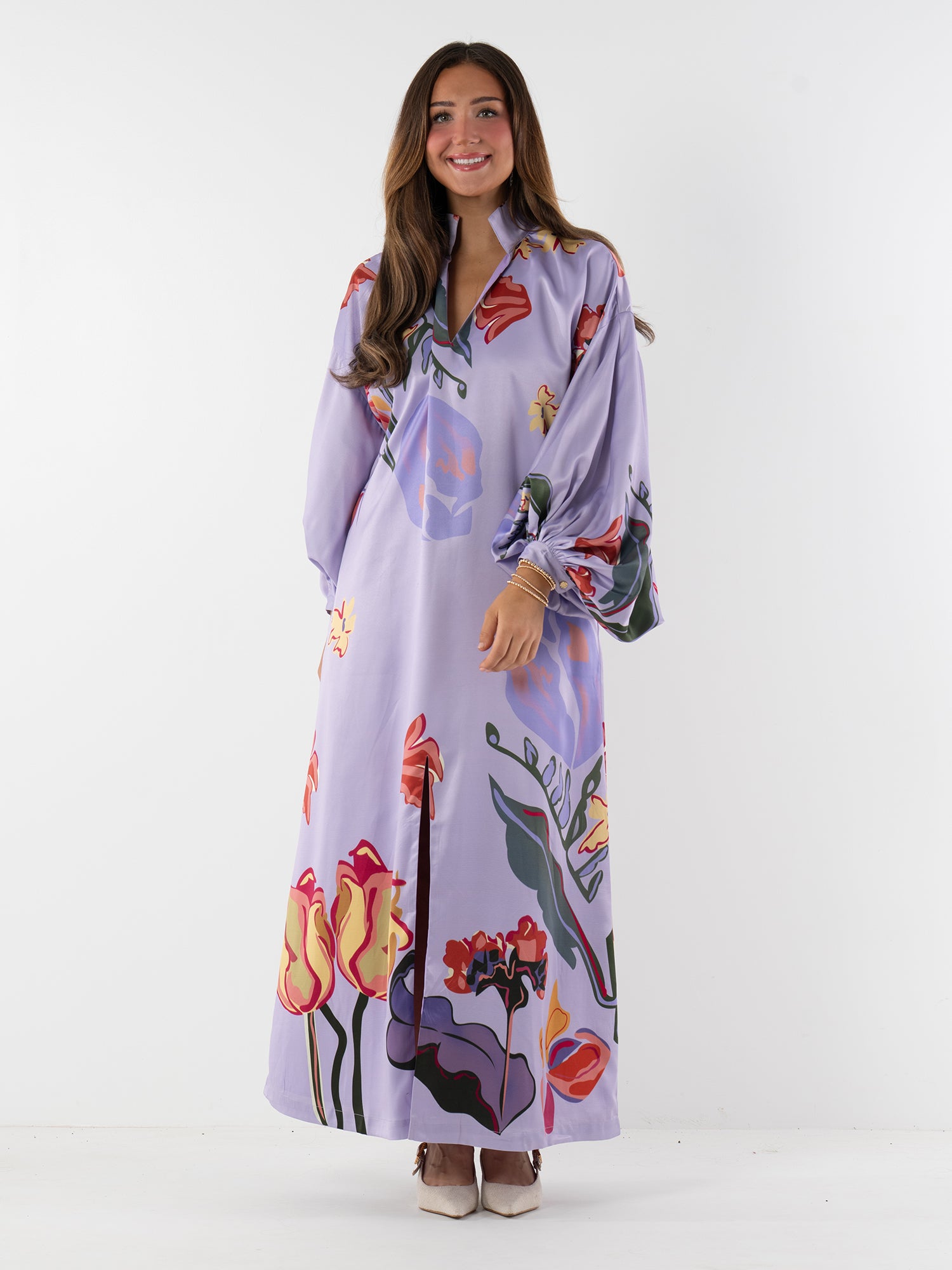 Fiona Dress - Lilac Garden