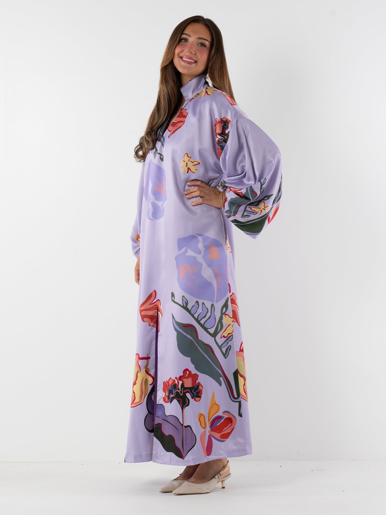 Fiona Dress - Lilac Garden