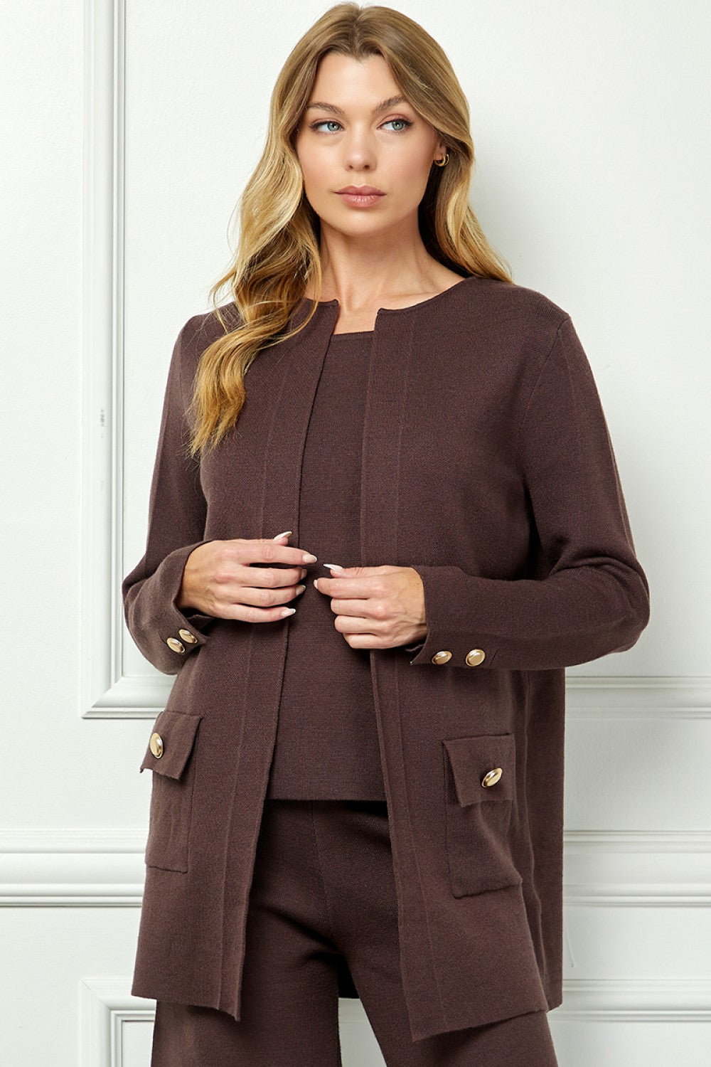 The Susan Cardigan - Chocolate