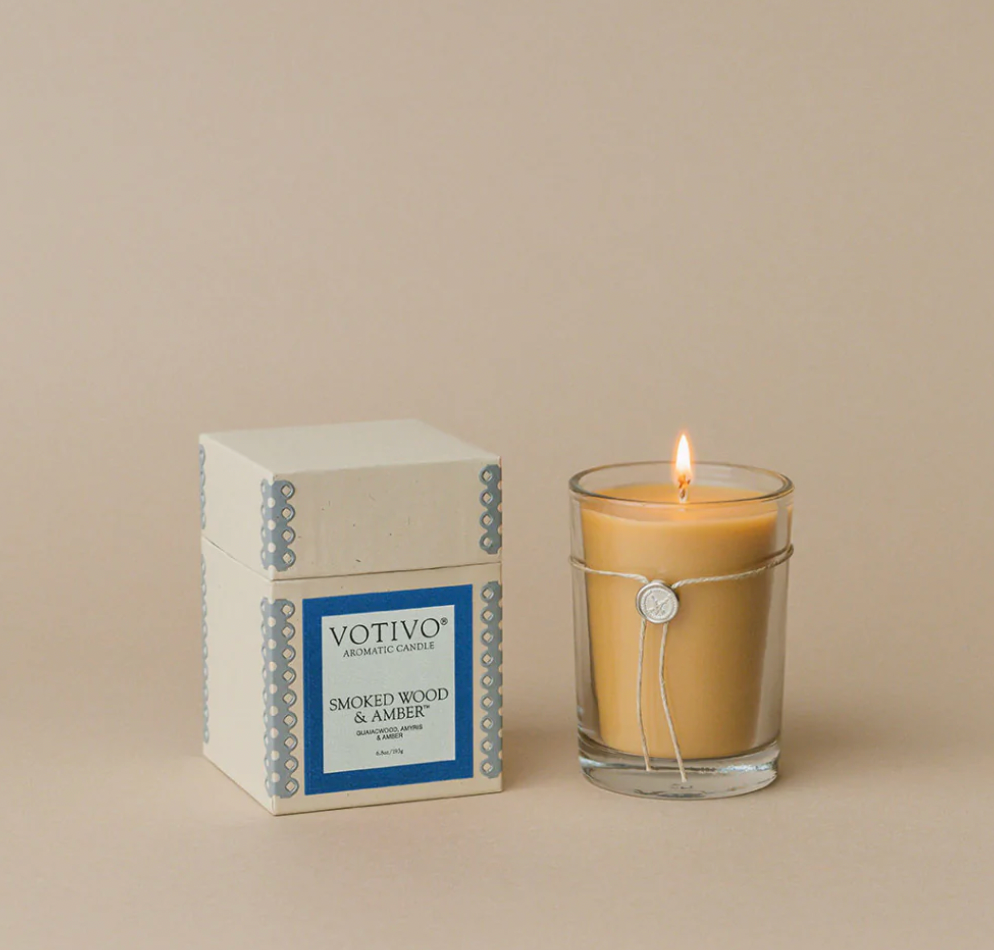 Votivo 6.8oz Candle - Smoked Wood & Amber