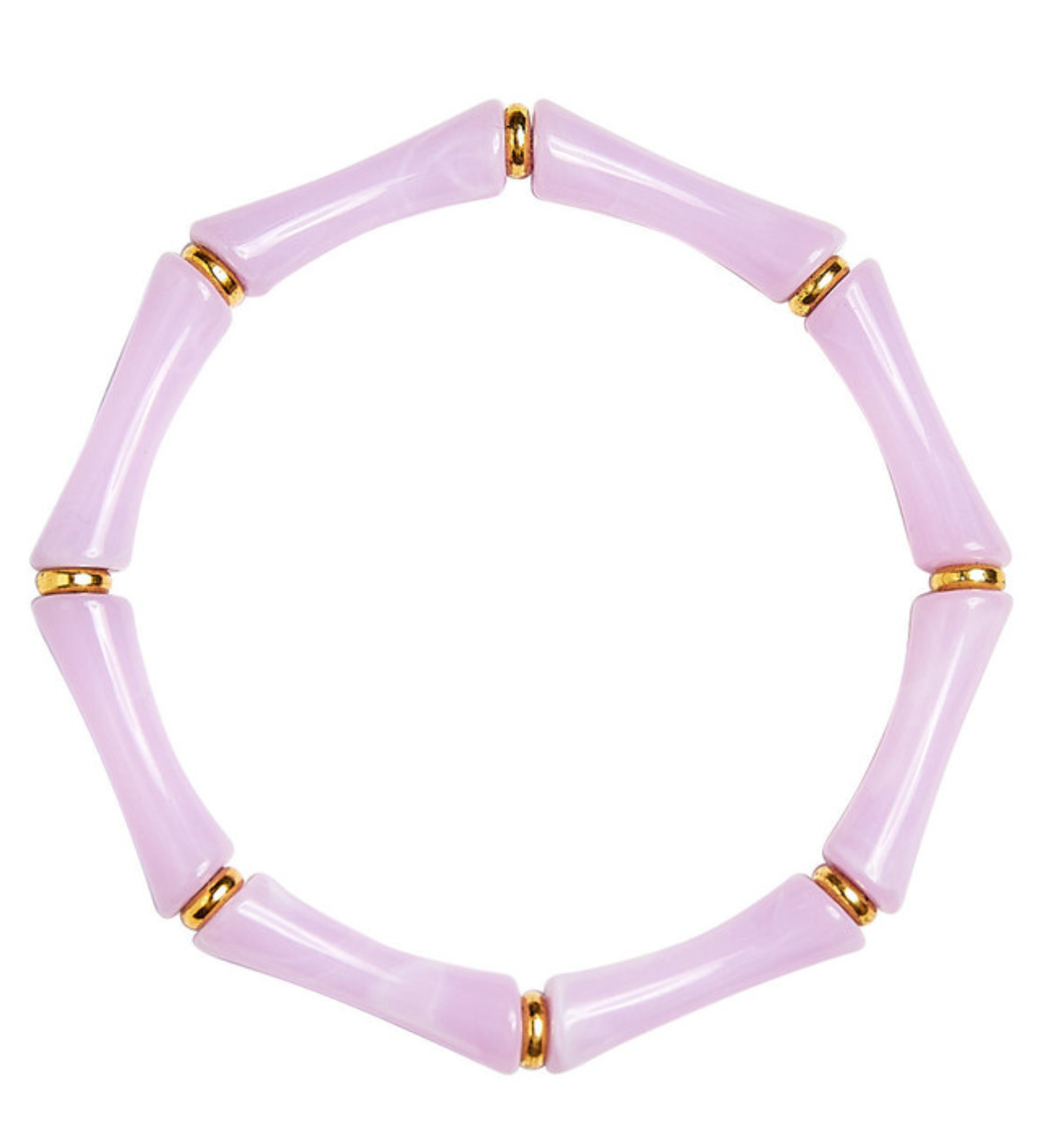The Lucy Acrylic Bamboo Bracelet - Lavender