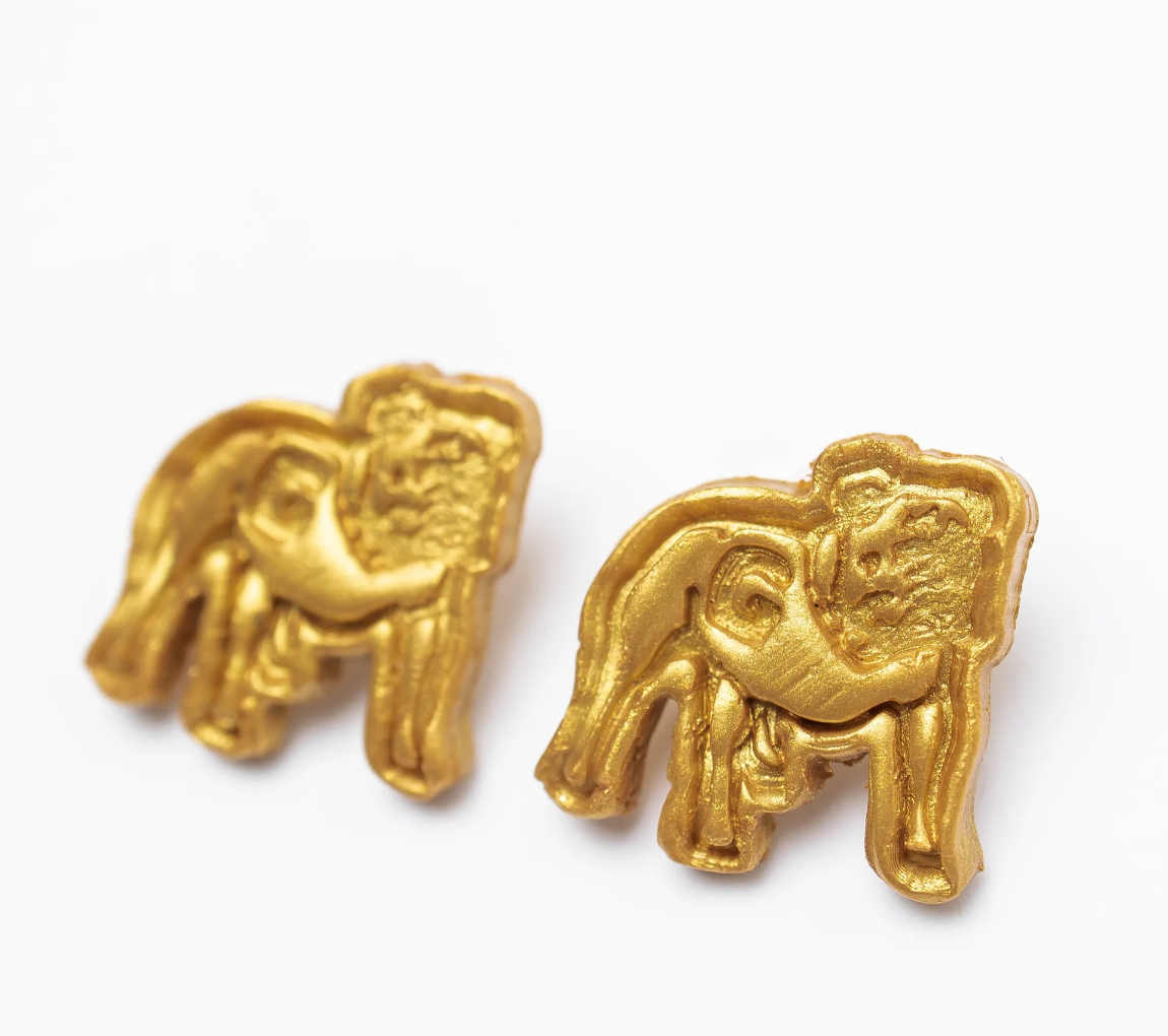 Bulldog Studs - Gold Plated