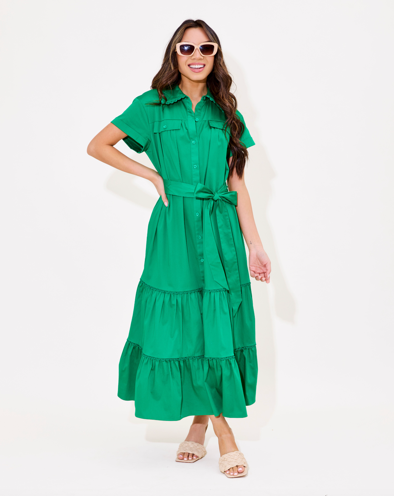 Rachel Dress - Emerald