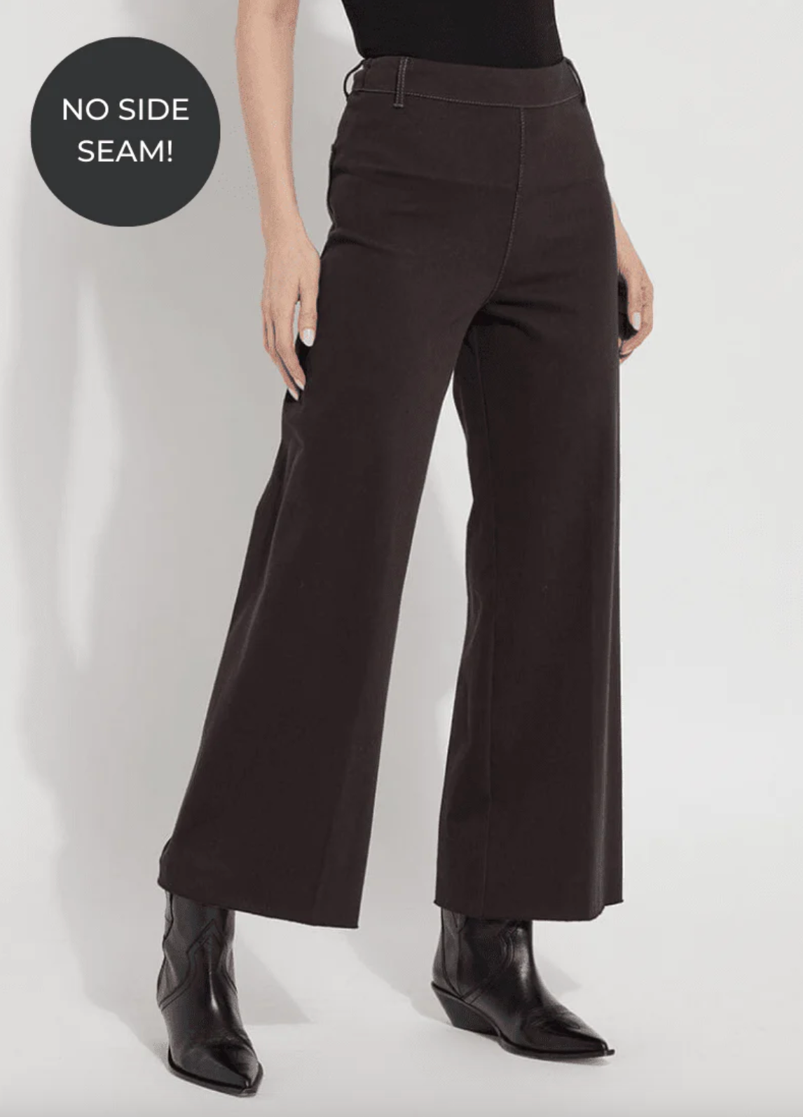 Erin Wide Leg Denim Pant - Double Espresso