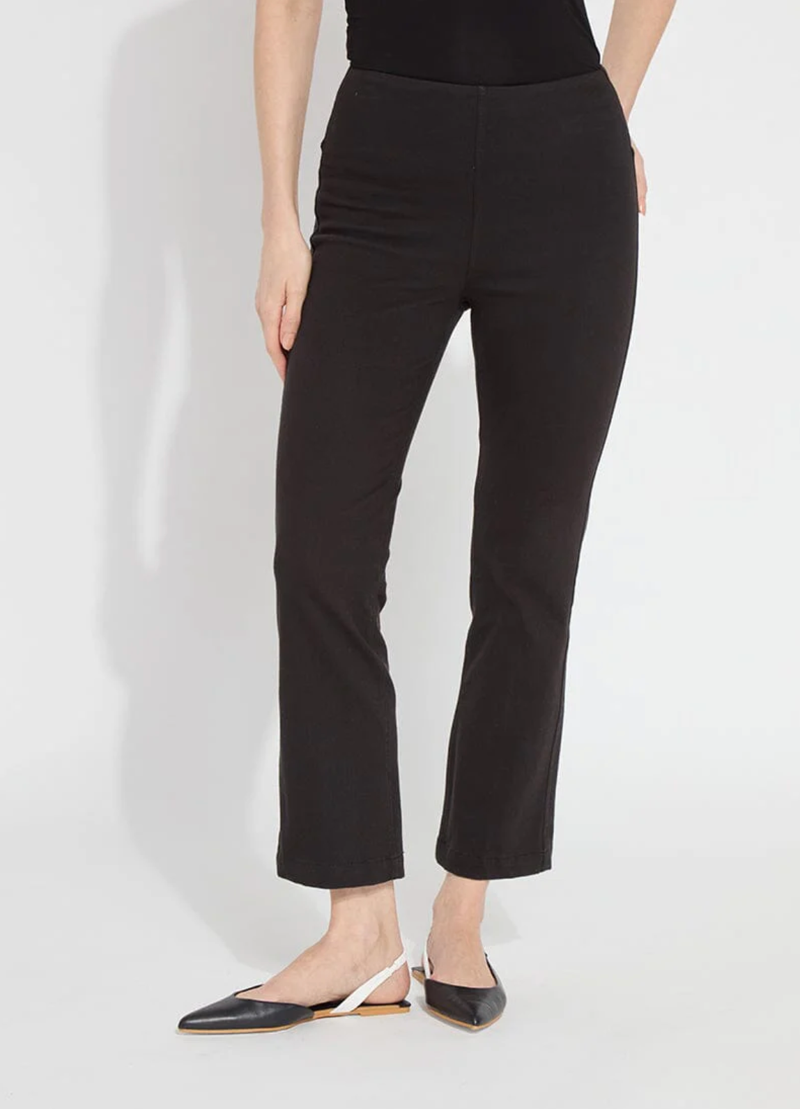 The New Ankle Denim Baby Bootcut - Black