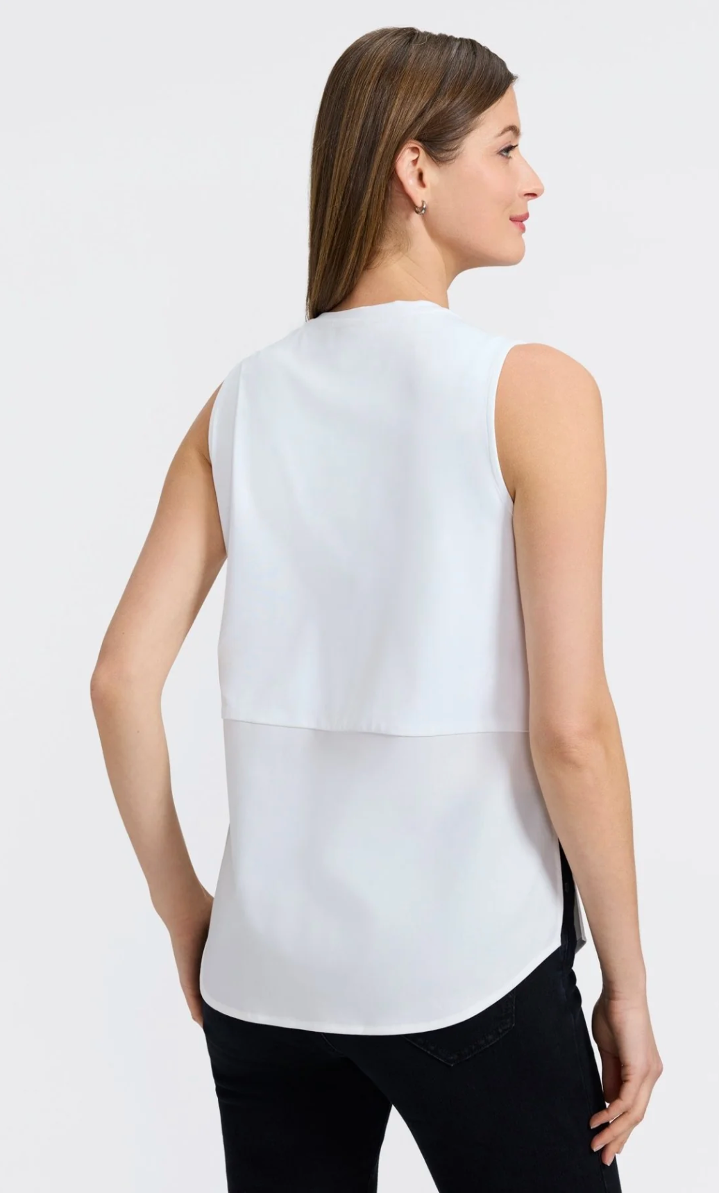 Layering Meme Crew Cut Sleeveless Layering Tank - White — MeMe's & JD Griffin
