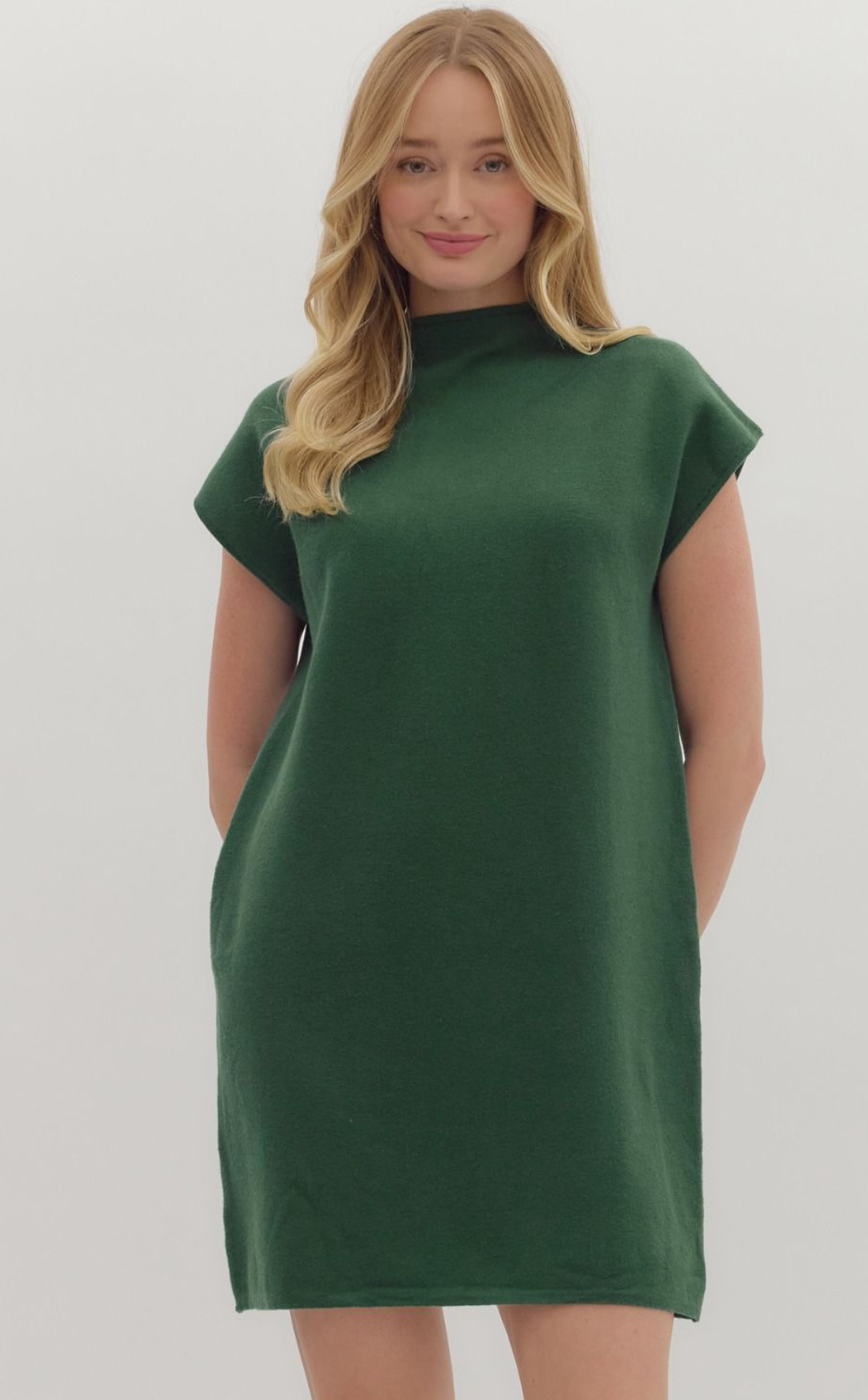 The Sofie Mock Neck Sweater Dress - Three Colors