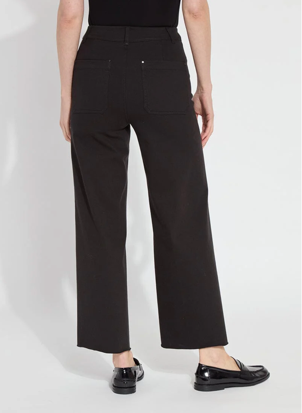 Erin Hi Waist Wide Leg Denim - Black