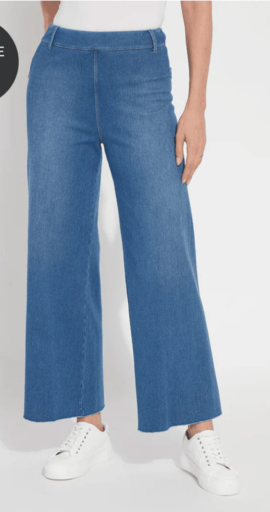 Erin Hi Waist Wide Leg Denim - Mid Wash