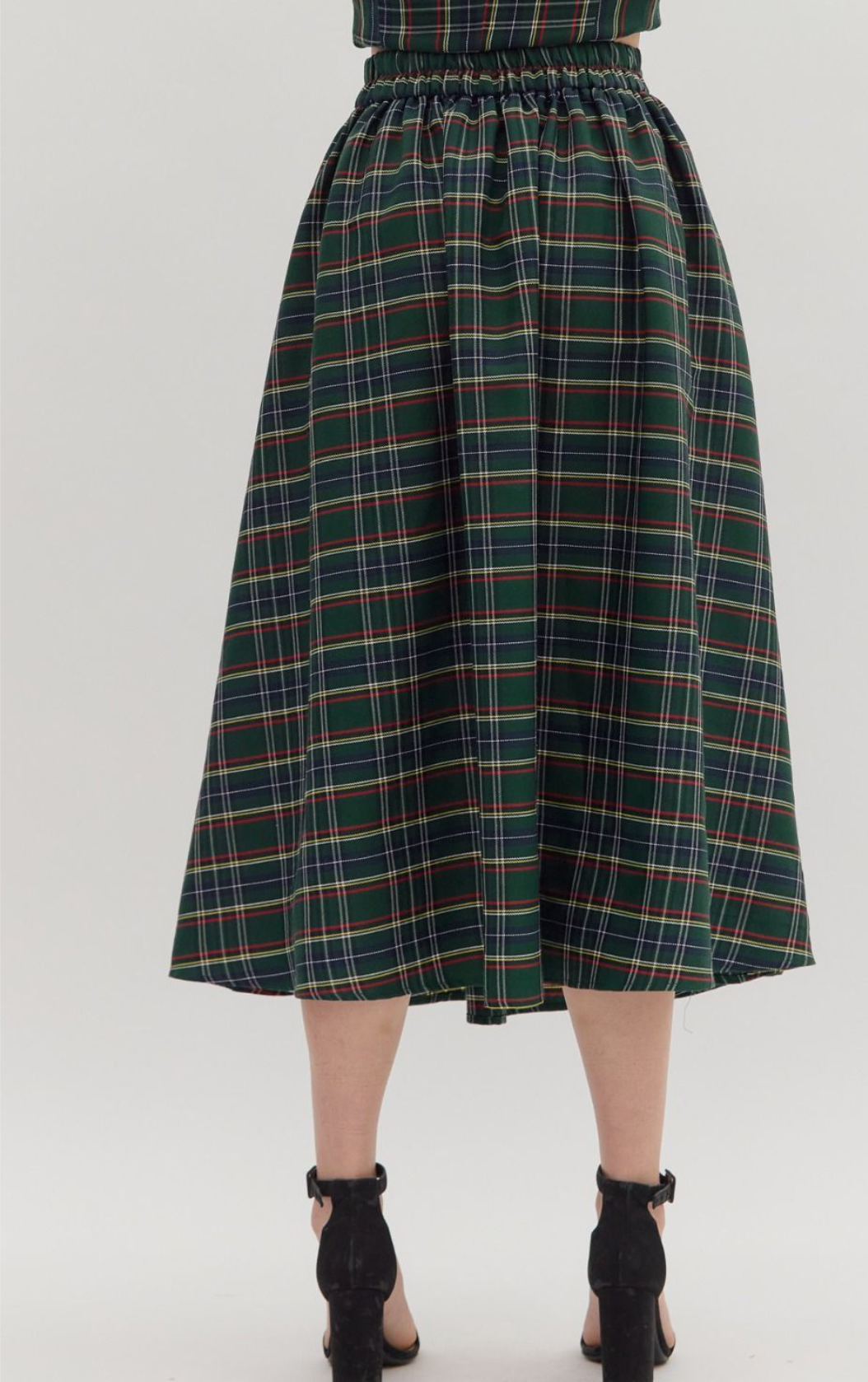 The Peggy Midi Plaid Skirt